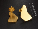 Barbados Map Stud Earrings