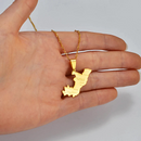 Congo Brazzaville Pendant Necklace
