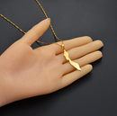 Curacao Map with Cities Pendant Necklace
