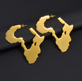 Africa Map Earrings