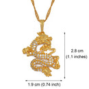 Dragon Lucky Charmed Pendant Necklace