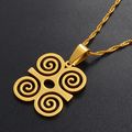 Dwennimmen Adinkra Symbol for " Strength through Humility" Pendant Necklace