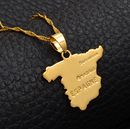 Spain Map Pendant Necklace