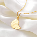 Ethiopia Map Pendant Necklace