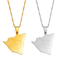 Nicaragua Map with cities Pendant Necklace