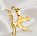 Croatia Map With Cities Pendant Necklace