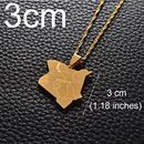 Kenya Map Pendant Necklace