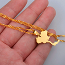 Thailand Map Pendant Necklace