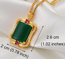 Bamboo Paon Pendant Necklace