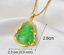 Jade Stone Buddha Necklace