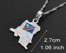 Democratic Republic of Congo map Pendant Necklace