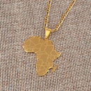 Africa Map Necklace with Madagascar
