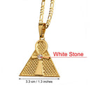 Ankh Cross Pyramid Egyptian Pendant Necklace