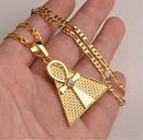 Ankh Cross Pyramid Egyptian Pendant Necklace
