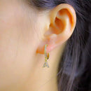 Initial Alphabet Letters Pendant Earring