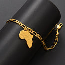 Africa Map Ankle Bracelet