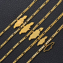 Jamaica Map Ankle Bracelet
