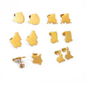 Cameroon Map Stud Earrings