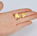 Democratic Republic of Congo Map Stud Earrings