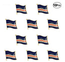 Cape Verde Flag Lapel Pins / Cape Verde country flag Badge / Cape Verde enamel lapel pins / Cape Verde Brooch / Clothes pins