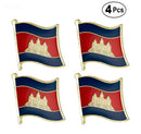 Cambodia Flag Lapel clothes / country flag Badge / Cambodian national flag Brooch / Cambodia National Flag Lapel Pin / Cambodia enamel pin