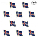 Iceland Flag Lapel clothes / country flag Badge / Iceland national flag Brooch / Iceland Flag Lapel Pin / Iceland enamel pin
