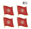 Macedonia Flag Lapel clothes / country flag Badge / Macedonia national flag Brooch / Macedonia Flag Lapel Pin / Macedonia enamel pin