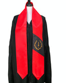 DOUBLE SIDED Black American Heritage flag Graduation stole/ African American heritage flag graduation sash / flag scarf / Flag shawl