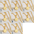 Initial Hexagon Pendant Necklace
