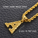 Initial Pendant Necklace (A-Z)