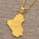 Iraq Map Pendant Necklace