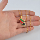 Martinique Map Pendant Necklace