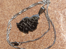 Mauritius Map with Cities Pendant Necklace