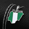 Nigeria Map Pendant Necklace