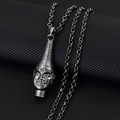 African Mask Pendant Necklace