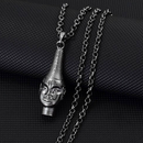 African Mask Pendant Necklace