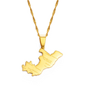Congo Brazzaville Pendant Necklace