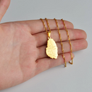 Saint Vincent Map with Cities Pendant Necklace