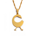 Sankofa Adinkra Symbol Pendant Necklace