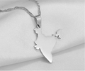 India Map Pendant Necklace