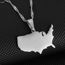 United States of America Map Necklace