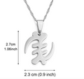 Gye Nyame Adinkra Symbol for the "Supremacy to God" Pendant Necklace