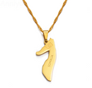 Somalia Map Pendant Necklace