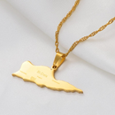 Saint Croix U.S. Virgin Islands Map Pendant Necklace