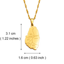Saint Vincent Map with Cities Pendant Necklace
