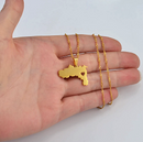 Tigray Map Pendant Necklace