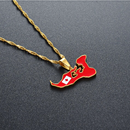 Tonga Map Pendant Necklace