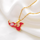 Tonga Map Pendant Necklace