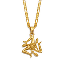 Italy Trinacria Pendant Necklace