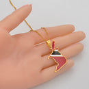 Trinidad and Tobago Flag Pendant Necklace